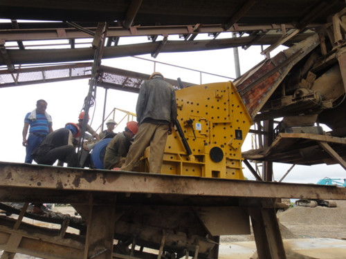 Утес дробилки удара камня большой емкости задавливая ротор машины двойной