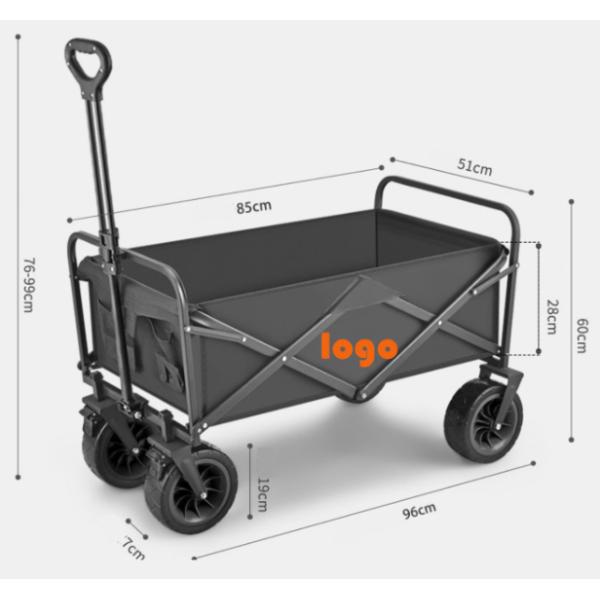 Customized Size Heavy Duty Mover Trolley Foldable Shopping Cart for Outdoor Activities