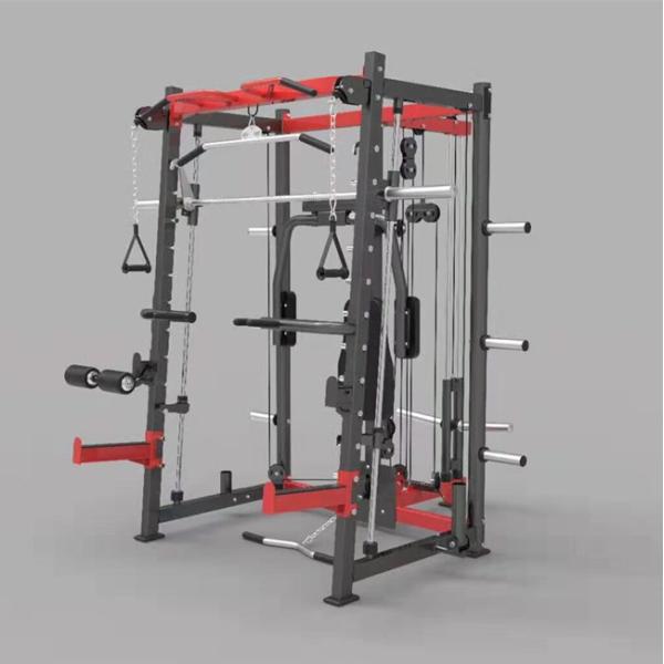 Medium Load Capacity Multifunction Gym Rack Smith Machine for Commercial Fitness Center