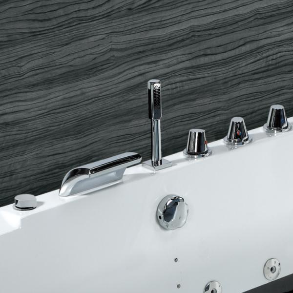 окно стекла искусства гостиницы гидромассажной ванны водопада 1800x700 70in твердое деревянное