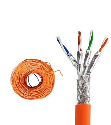 SFTP CAT7 CABLE 23AWG SFTP LSZH Orange 1000FT Data Center Ready