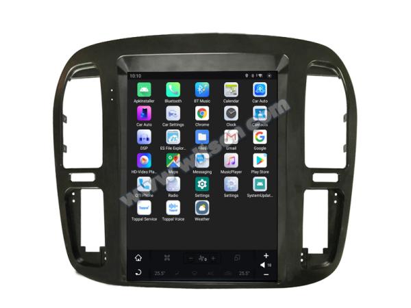 12.1 Screen Tesla Vertical Android Screen For Toyota Land Cruiser 100 LC100 Lexus LX470 1998-20022 Car Multimedia Stereo GPS Carplay Player