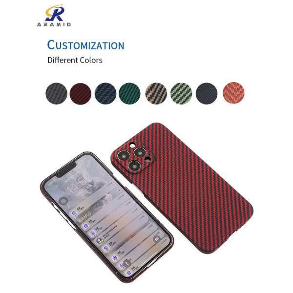 Противоударный 100% реальный случай телефона волокна Aramid на iPhone 13