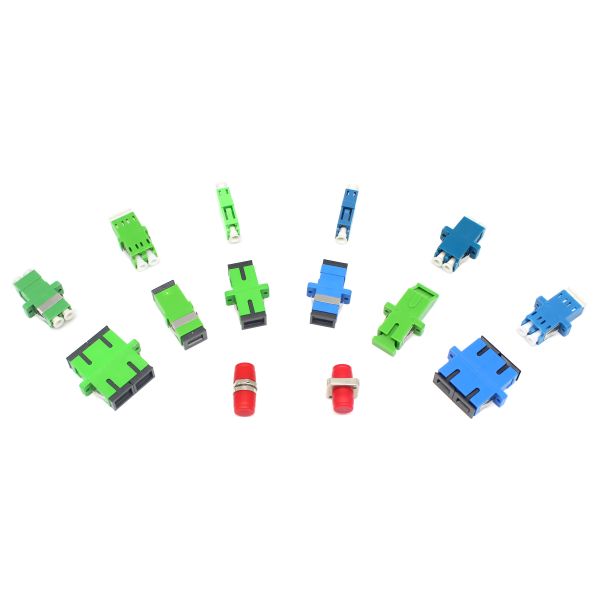 Simplex SC APC Flangeless Fiber Optic Adaptor with Inner Shutter for Low Insertion Loss and High Durability