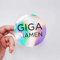 Fabrique personnalisation autocollant événement fête centre commercial rectangle forme personnalisée couleur / logo / motif autocollants en papier vinyle