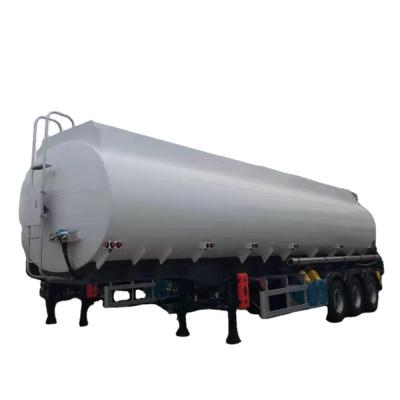 42 000L Aluminum Oil Tanker Trailer with 4 Inch Manhole Cover and Dual Line Braking System