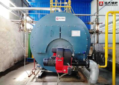 2 Ton / 4 Ton Oil Fired Hot Water Boiler , High Efficient Heat Transfer In Boiler 