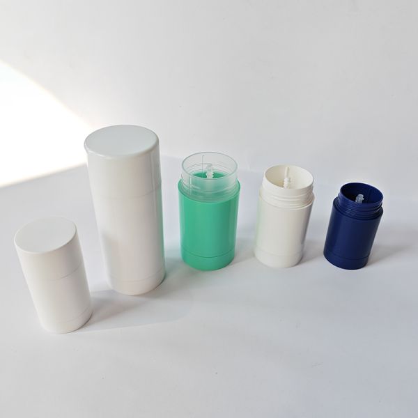 PP Material Empty Deodorant Stick with Bottom Filling Design and Travel-Friendly TSA Approved Size