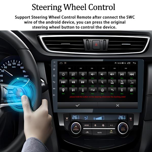 Android Auto 10.0 Car Radio TS18 Double Stereo with GPS Navigation and FM Transmitter