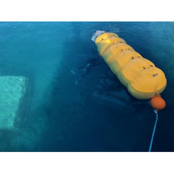 RF сварные швы цилиндрический подводный воздушный подъемный пакет для морского спасения