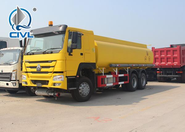 SINO TRUK CHASSIS 10 Wheels 6x4 20000 L Capicaty Oil Transport Fuel Tanker Truck Yellow color euro II