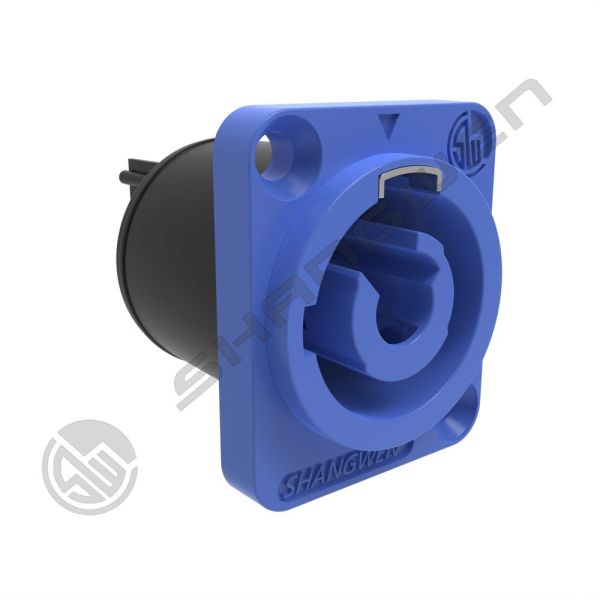 China Manufacture IP44 Indoor 3-Pin Triple Core Power Connector Socket Durable Flame-retardant 4-Pack AC Powercon Connectors