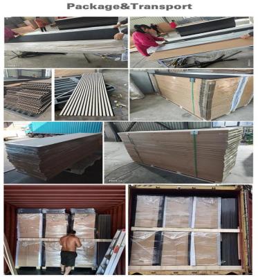 Modern Sound Insulation Wood Slat Acoustic Panels 22mm Thickness