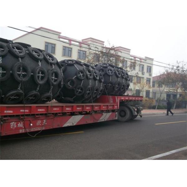 Marine Boat Pneumatic Rubber Fender Inflatable With Tires And Chains