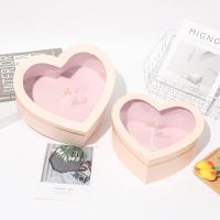 Boîtes cadeaux en forme de cœur en carton de mariage avec couvercle pour chocolat
