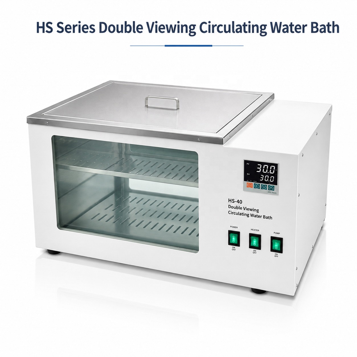 Cenlee Thermostatic Water Bath 304 Stainless Steel Digital LED RT+5-100C Large Capacity Circulating Bath for Chemical Pharma Lab