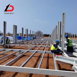 Wear Resistance Steel Frame Structure Prefabricated Metal Workshop Galvanized