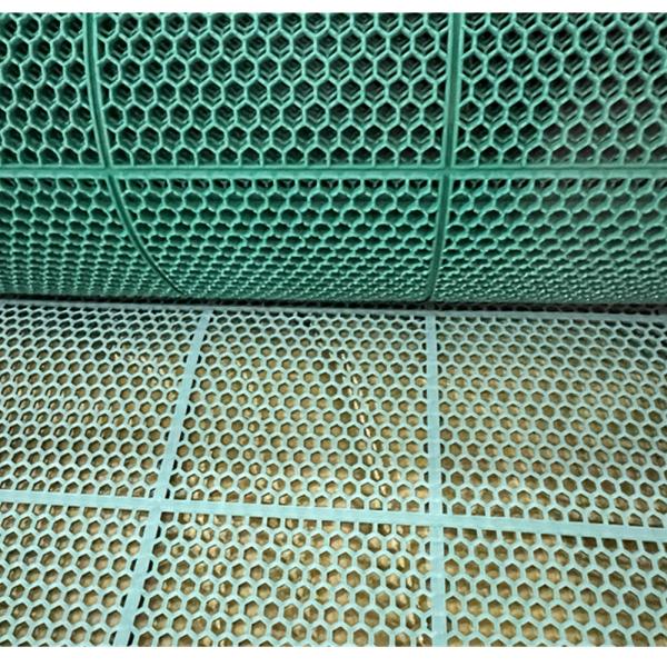 Anti Slip Outdoor Hexagonal Pvc Door Mat / Floor Mat Eco Friend