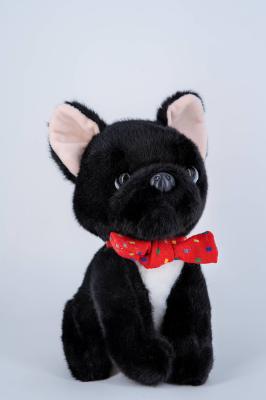 20cm Fabricant personnalisé Plush Simulation chien noir poupée animale