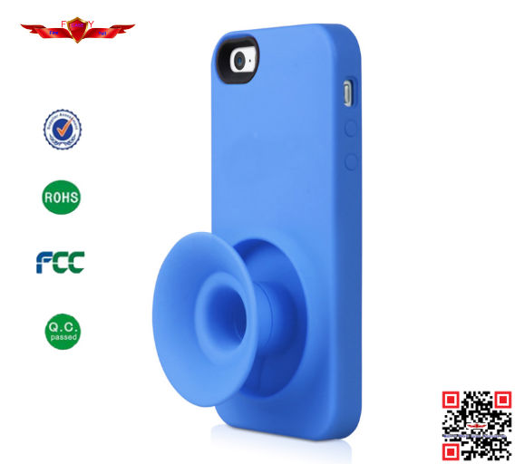 Newest Fashion Design Silicone TPU Cover Cases For Iphone 5G 5S With Megaphone Multi Color