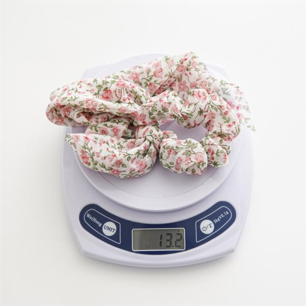 Spring summer fresh floral temperament streamer hairband girl head rope check large hair band leather band headdress