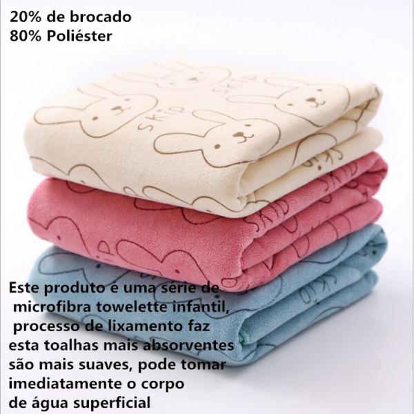 Microfiber baby towel,Brushed strong absorbent baby bath kids cartoon printing soft