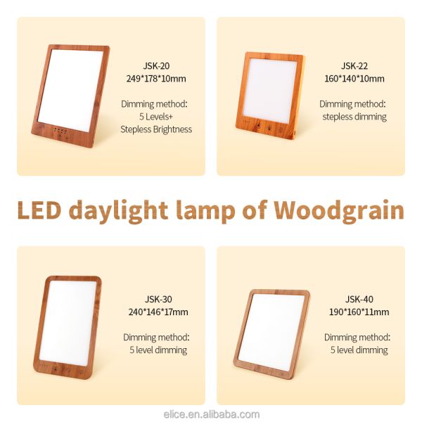Brightness adjustable 5 level dimming Sad Phototherapy Lamp Light Therapy Full Spectrum Multifunction Elegant Day Light
