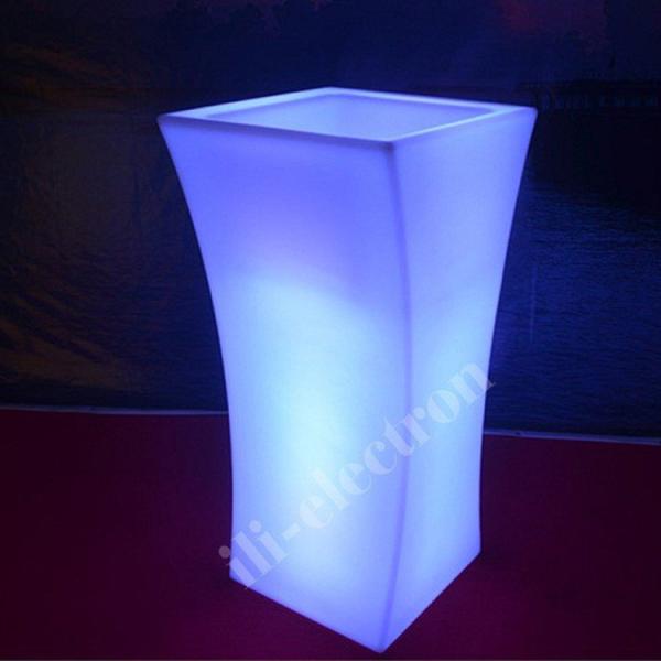 Illuminated Light Up Flower Pot Rechargeable for Home Garden Hotel