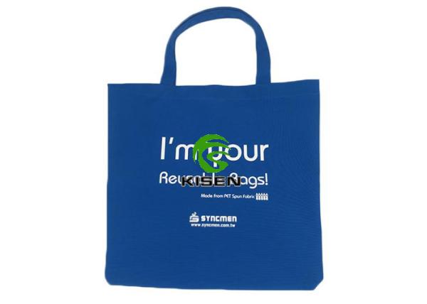 RPET Reusable Polyester Shopping Bags Folding Foldable Custom Logo Eco Friendly
