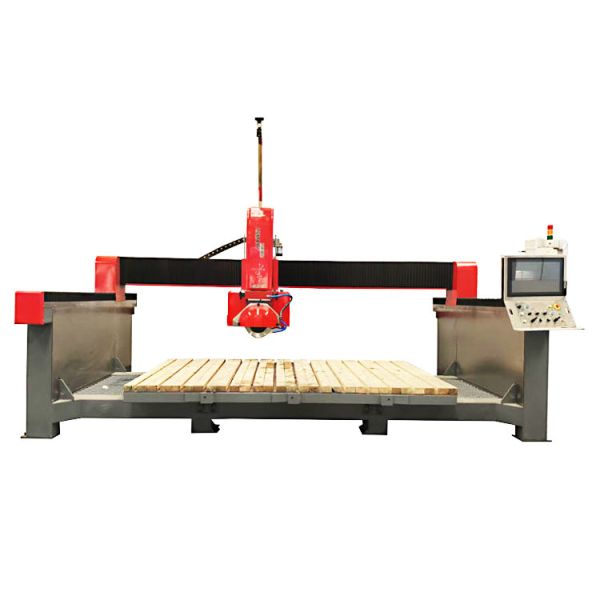 ZEUS 5 Axis 15kw Granite Stone Cutting Machine 220V/380V CNC Bridge Machine 5+2 Axis