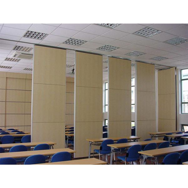 89cm Thickness Hotel MDF Operable Panel Partitions With Sliding Partition Doors