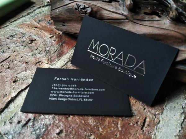 Professional Simple Silver Foil Business Cards 90*50mm With 0.7mm Thickness