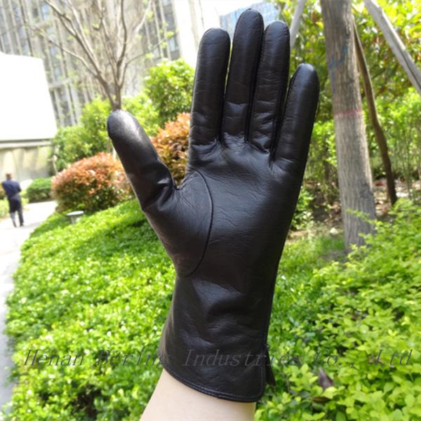 Plain Type Daily Life Usage Ladies Suede Leather Gloves