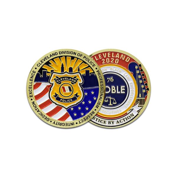 Полицейская памятная монета высокой точности