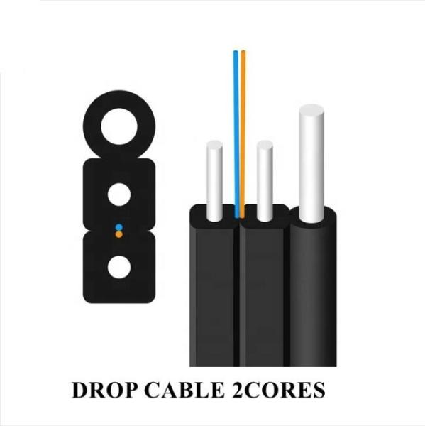 Cabos de saída de fibra óptica FTTH de modo único G. 657A1 G. 657A2