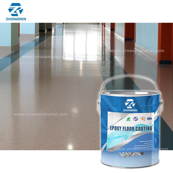 High Gloss Colored Self Leveling Floor Coating Stain Resistant Corrosion Protection