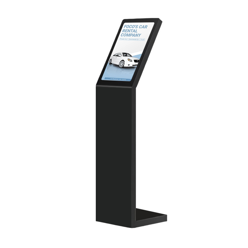 21.5 Inch Self Service Digital Interactive Information Kiosk L Type Vertical Screen Touch Screen Kiosk