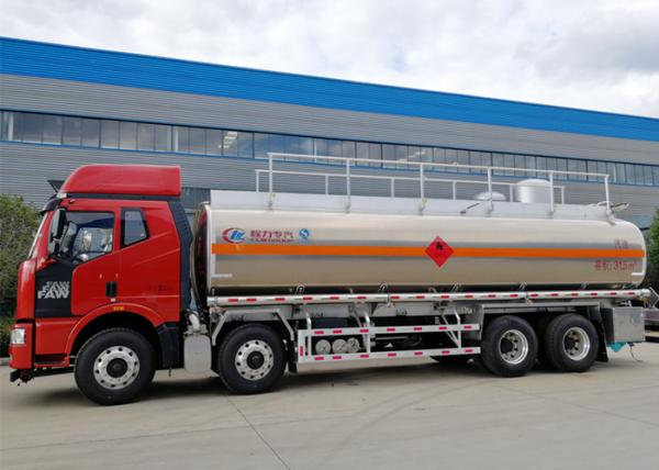 Caminhão de petroleiro do combustível da liga de alumínio de FAW 8x4 30000L