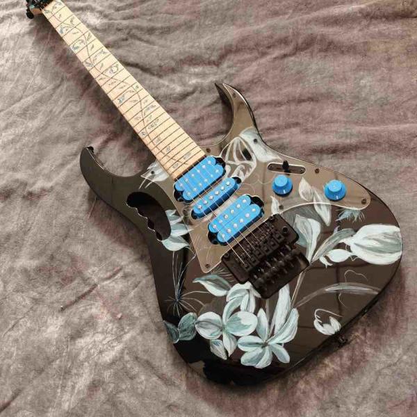 Custom Shop Flower Ibanezs style Electric Guitar free shipping
