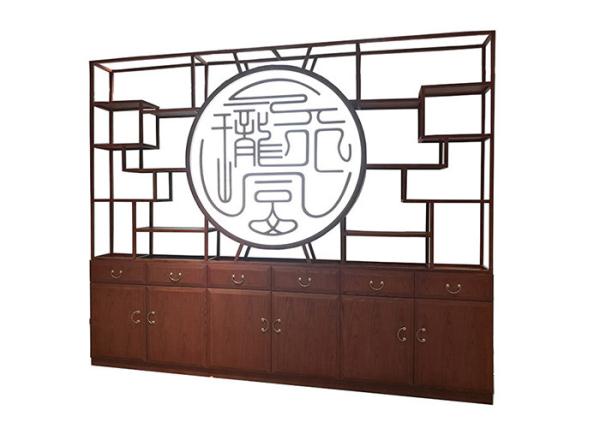 Chinese Style Manager Office Furniture Antique Curio Shelves Interior Decoration