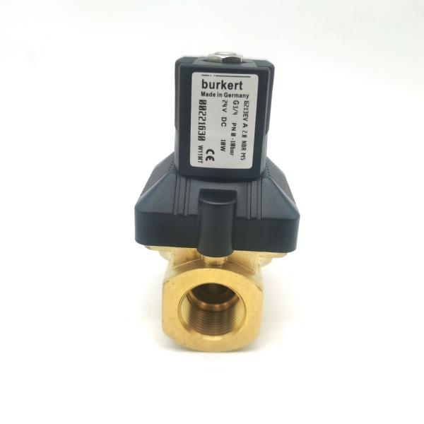Electron Magnetic Valve 00134244 BURKERT Flange Type Direct Acting Normally Closed FKM Seal 24VDC