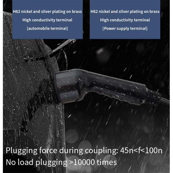 16A 11kw EV Charging Cable Extension Cord Type 2 To Type 2 EV Charging Accessories