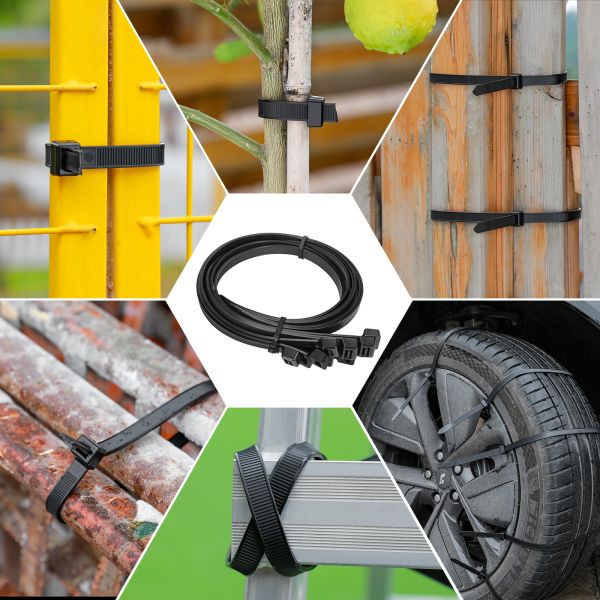 24 Inch Heavy Duty Plastic Tie Lock Adjustable Plastic Cable Ties