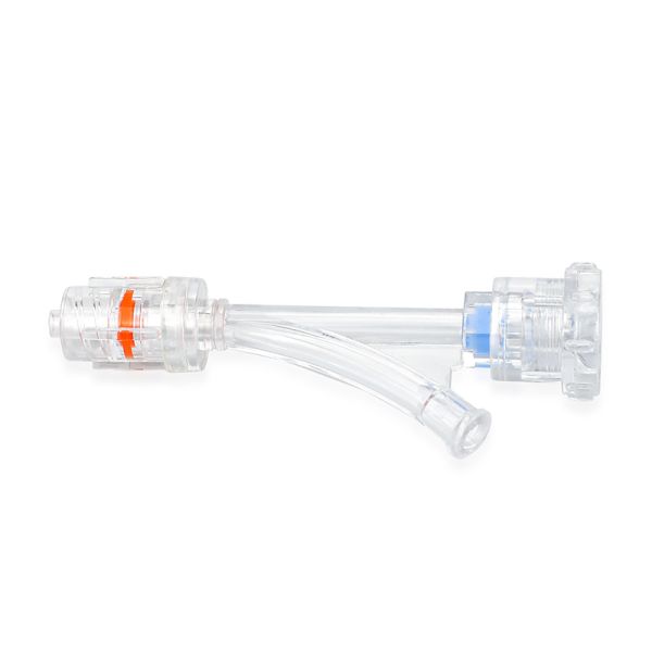 Standard Type Rotary Y Valve with Rotating Male Luer for Infusion Sets, available in sizes 0Fr–7Fr / 0Fr–9Fr and with a length of 80.70 mm.

