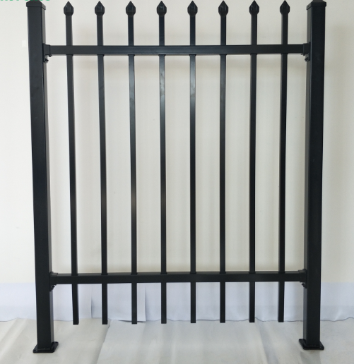 6ft Tall Wrought Steel Tubular Fence Durable Prefabricated ISO9001 Certified