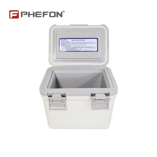 White Cold Chain Transport Box 6L 10L Ice Box For Medicine