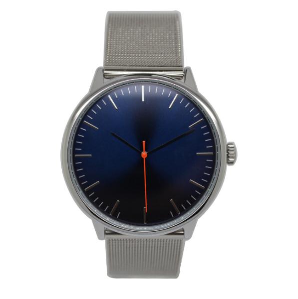 Round Alloy Wrist Watch / Stainless Steel Mesh Watch , Private Label Men Logo Customized