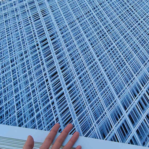 Customizable 316 Welded Mesh Fencing Plastic Sprayed Blue Green For Protection