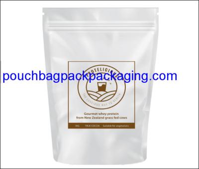 Stand up pouch, Aluminum Foil Protein Powder Bag Dried Snack Packaging