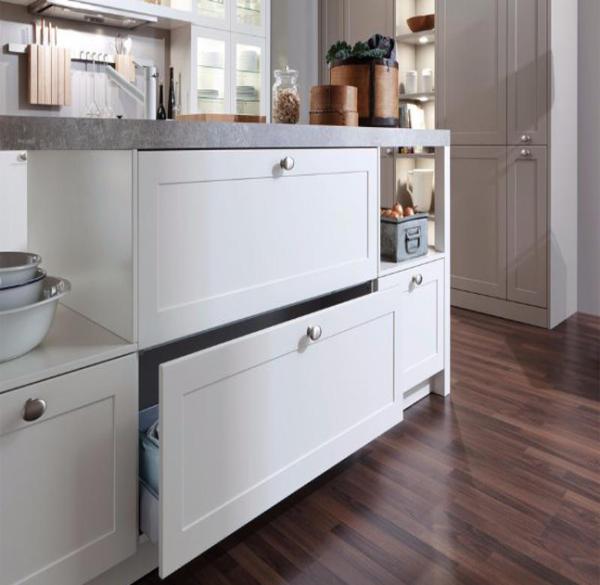 American style Shaker kitchen cabinet，white color kitchen cupboard，kitchen from China